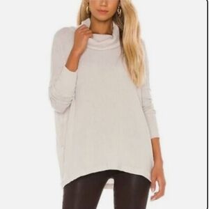 WE THE FREE JUICY COWL NECK CRISS CROSS BACK TOP SZ M